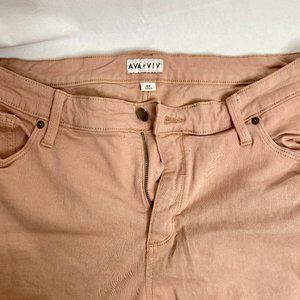 Peachy / Light Pink color denim